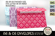 A6 & C6 Envelope SVG Cutting Files, an Invitation Template by Clikchic Designs (Thumbnail 4 of 6)