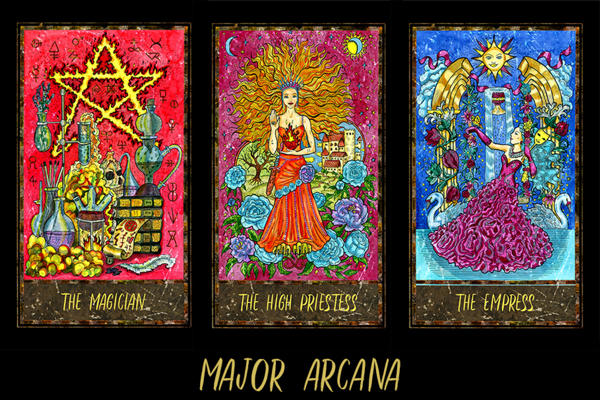 Magic Gate Tarot Deck colorful, a Decorative Illustration by Samiramay (Photo 2 of 27)