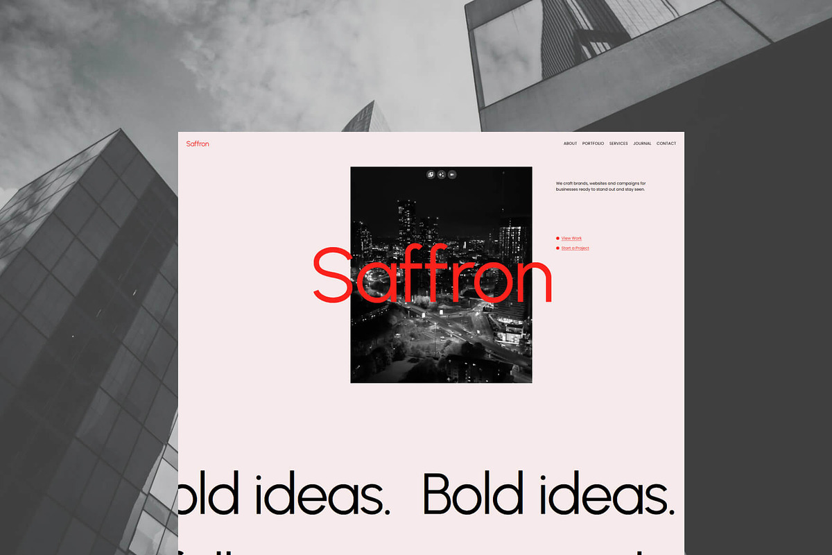 Saffron - Squarespace Template preview 5
