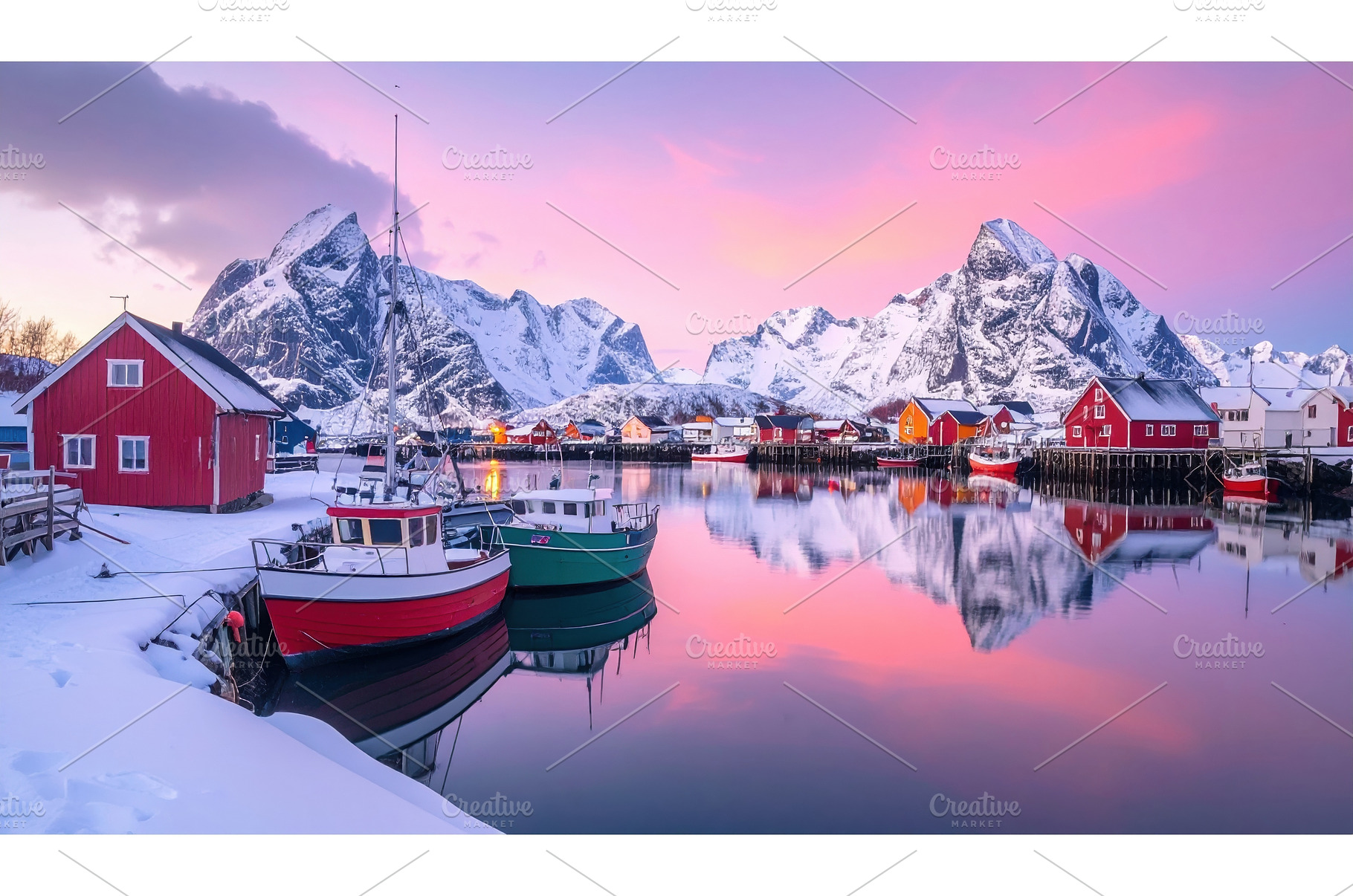 A peaceful winter harbor scene, a Nature Photo by Igor Tichonow