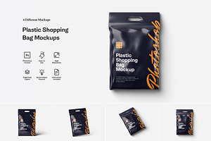Plastic Shopping Bag Mockups