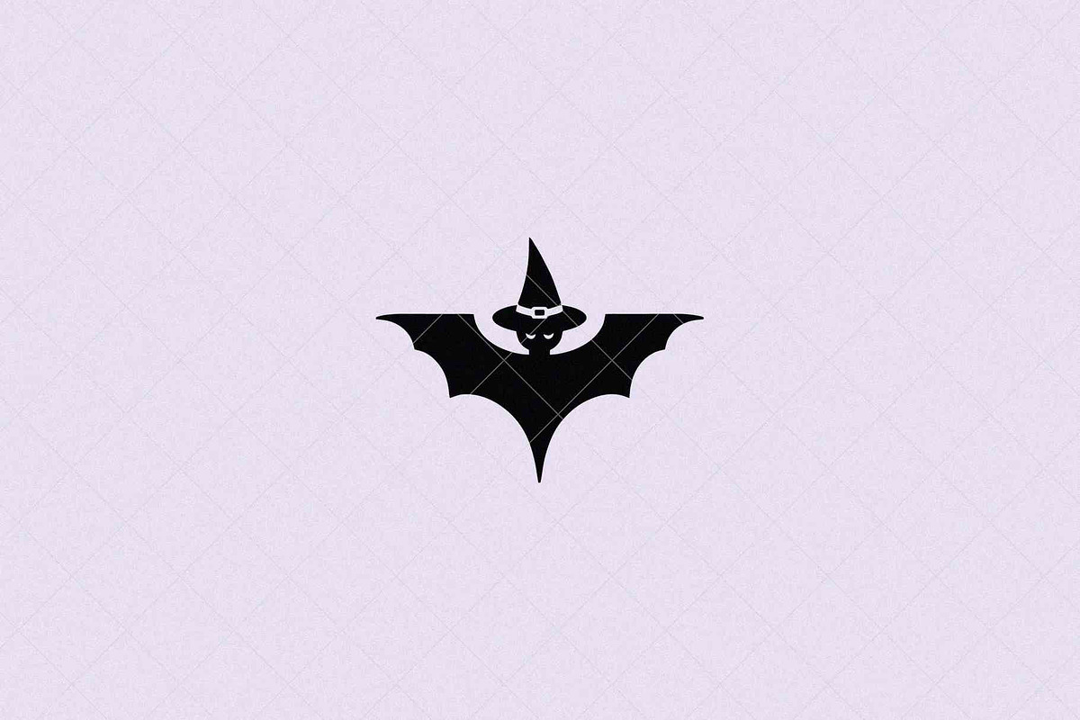 Bat Witch Icon, a Seasonal Illustration by Vectorium Studio (Photo 3 of 3)