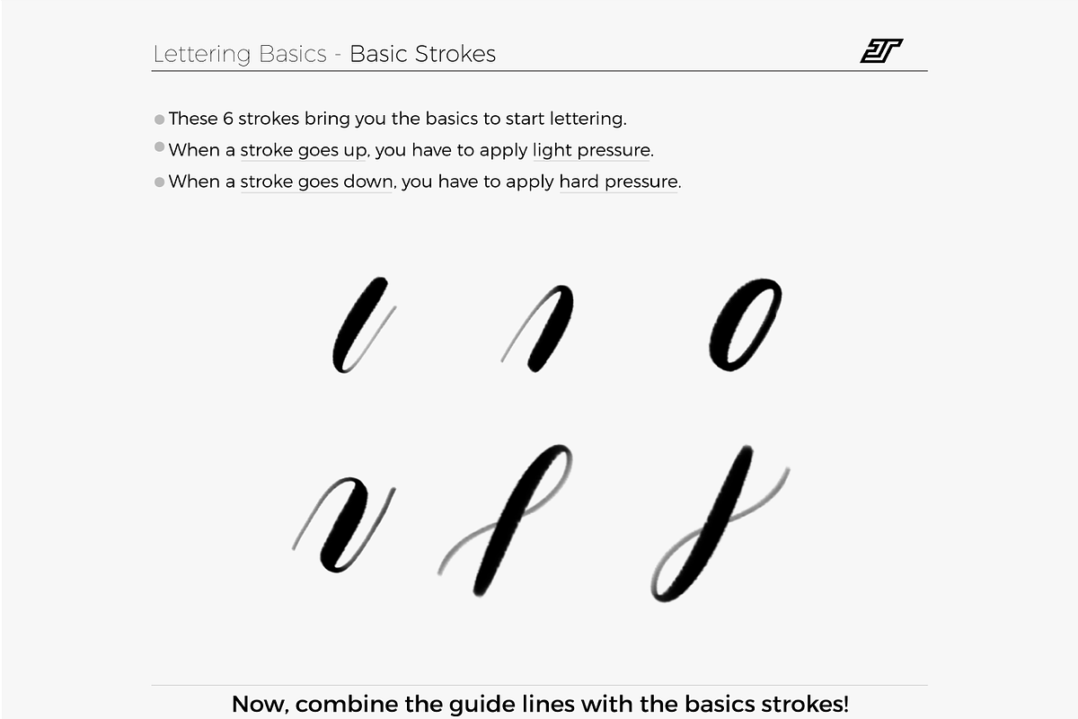 Lettering Basics Guide, a Brush Add-On by Power Symbols (Photo 3 of 6)