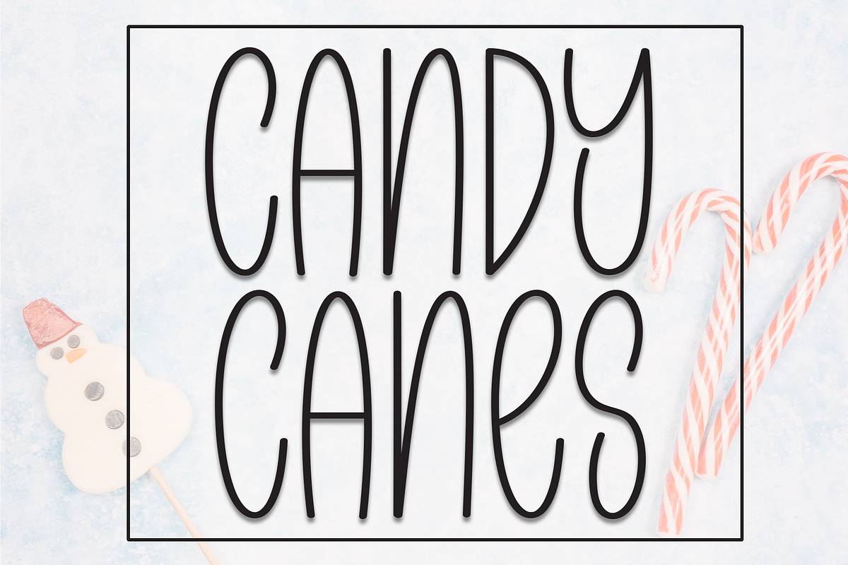 Candy Canes | Script Font, a Script Font by Scratchones (Photo 1 of 8)