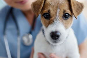 Close up of a cute puppy being, an Animal Photo by MistyDay