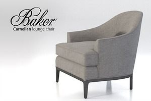 Baker Carnelian Lounge Chair