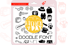 Father's Day Doodles - Dingbats Font