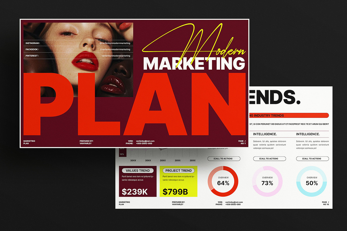 Marketing Plan Presentation Template, a Presentation Template by Laycraft Studio (Photo 7 of 9)