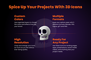 3D Halloween Icons, a 3D by Flat Icons (Thumbnail 2 of 8)