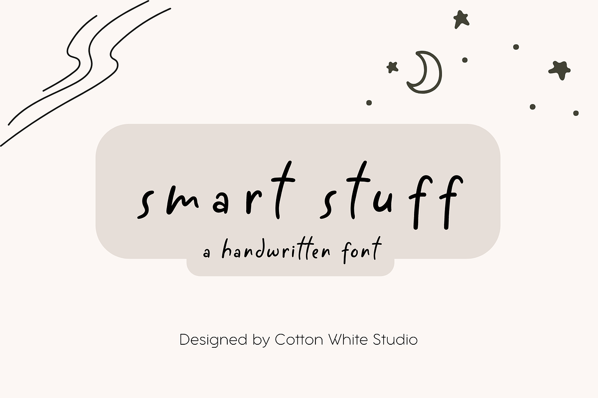 Smart Stuff, a Handwritten Font by Sofia Skoog (Photo 1 of 10)