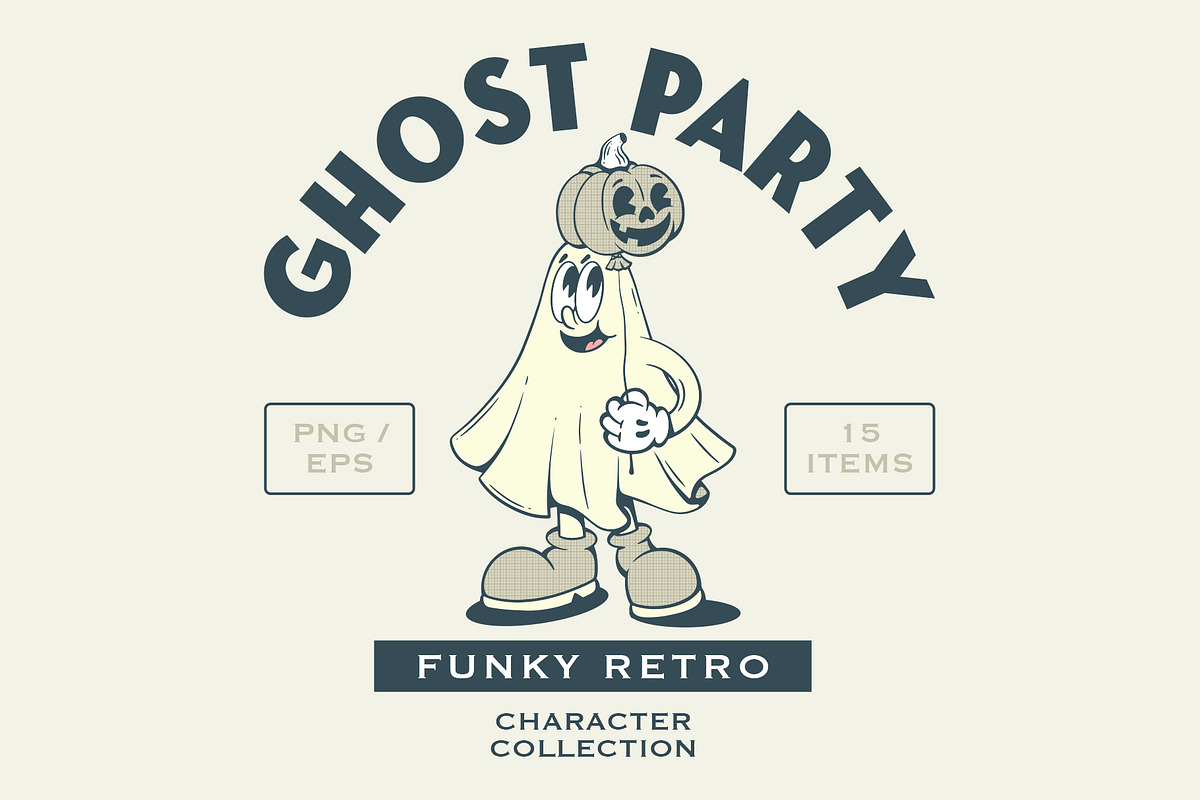 Ghost Characters Collection, a Seasonal Illustration by Alina Sh (Photo 1 of 6)