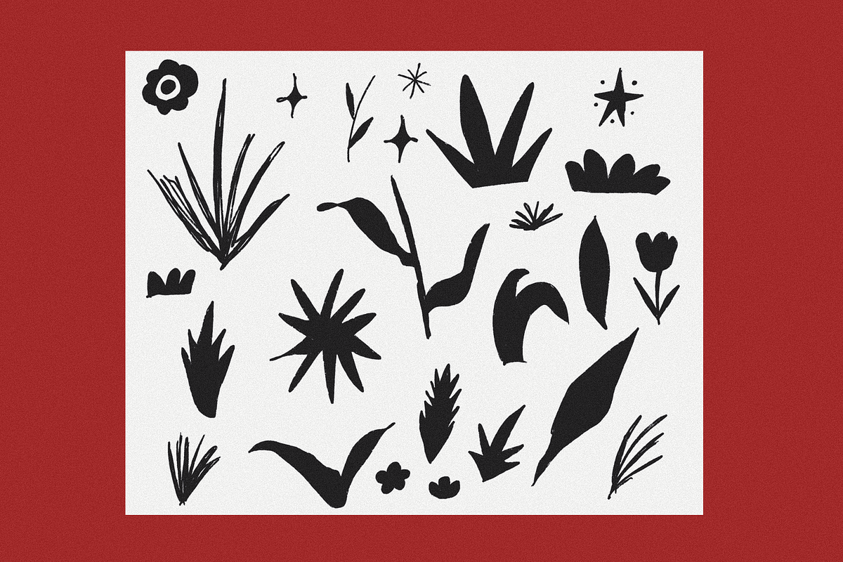 Mystical Florals - font + graphics, a Handwritten Font by Ashiya Pixel (Photo 6 of 6)