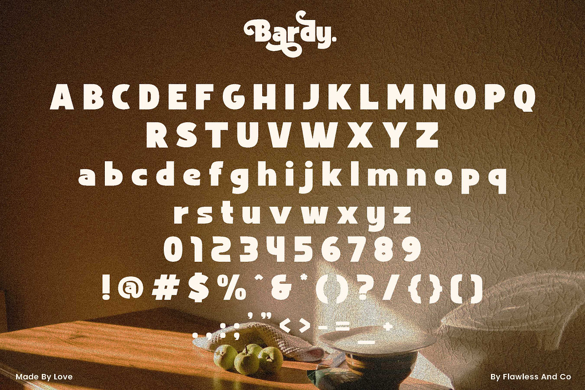 Bardy-Elegant Retro Sans Serif Font, a Sans Serif Font by Flawless And Co (Photo 10 of 11)