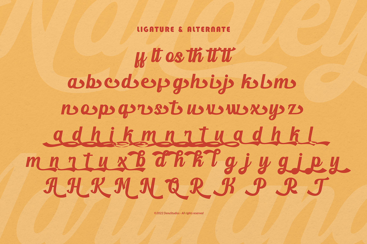 Naftaley Maryland Retro Bold Script, a Script Font by Denustudios (Photo 12 of 12)