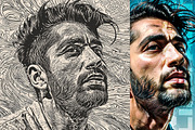 Vintage Line Art Photo Effect, an Action Add-On by Amorjesu.com (Thumbnail 22 of 27)