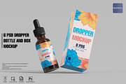 Dropper Bottle and Box Mockup 6 PSD, an Advertising Mockup by GraphicVil (Thumbnail 1 of 9)