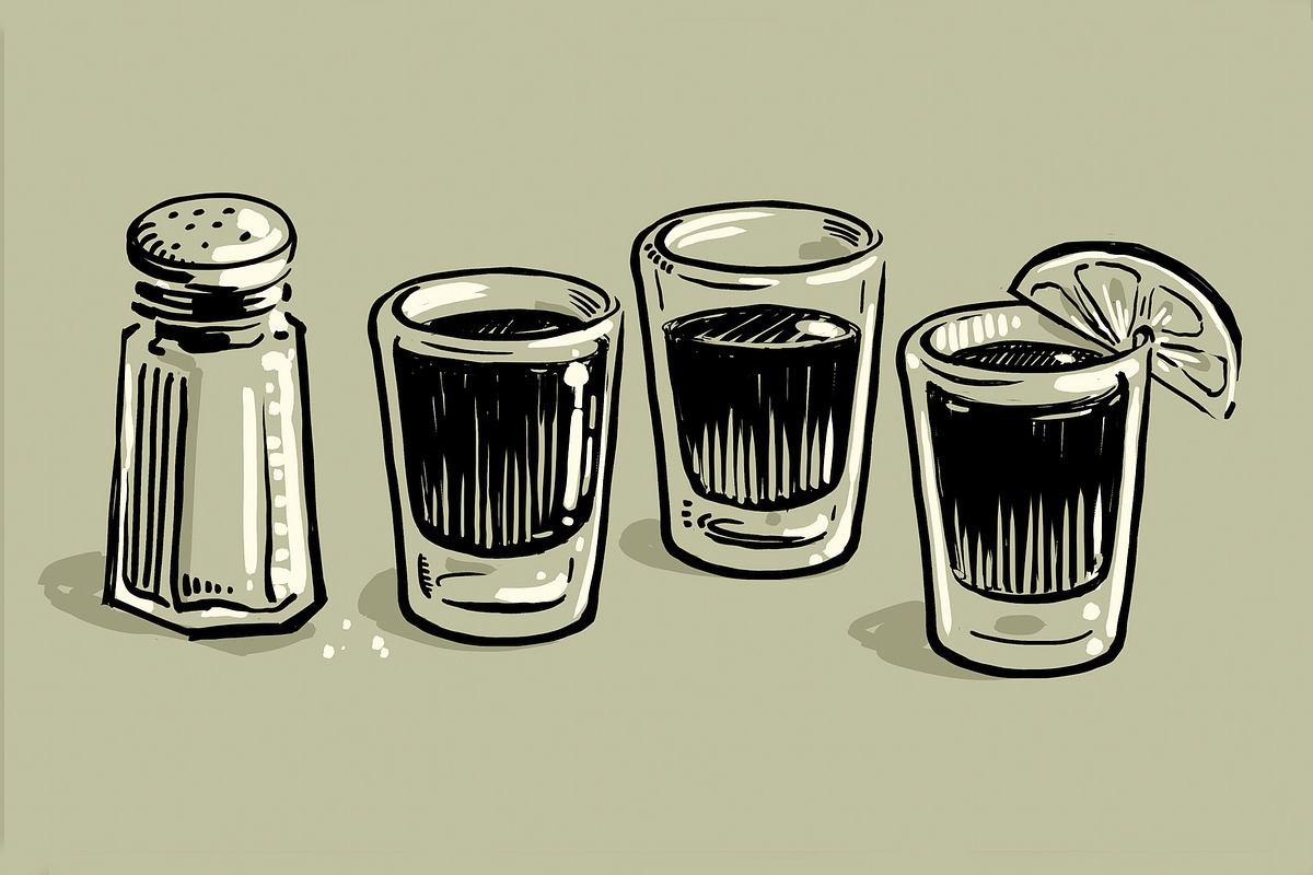 Tequila shots bold illustrations, a Food Illustration by Serifs & Whiskey (Photo 2 of 4)