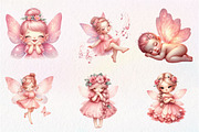 Fairy Garden Watercolor Clipart, an Illustration by CreationArt (Thumbnail 6 of 7)