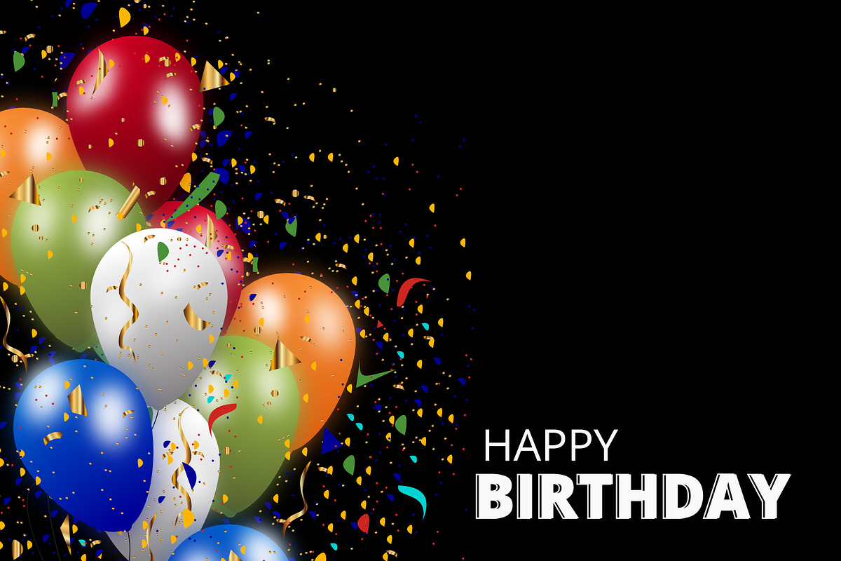 Happy birthday Banner Design, a Background Graphic by Sashamim22 (Photo 2 of 3)