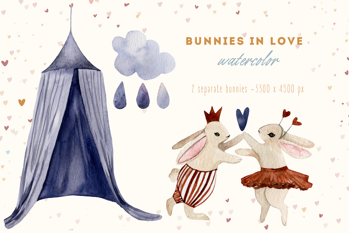 Nursery watercolor clipart, an Animal Illustration by Artcard Watercolor (Photo 11 of 25)