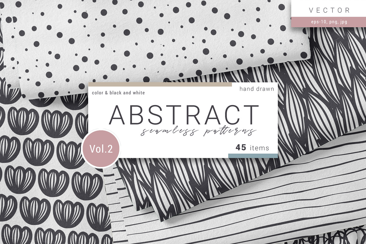 Large vector bundle. Floral Abstract, a Pattern Graphic by Molly art (Photo 45 of 48)