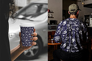 Indigo Folk Birds Seamless Vector, a Pattern Graphic by one-touch (Thumbnail 7 of 10)
