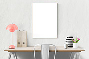poster frame mockup A2 / 50x70cm, a Print Template by PinkJellyfish (Thumbnail 7 of 9)