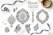 Mahika Damask Pattern & Motifs, a Pattern Graphic by Zeesi Design Garden (Thumbnail 10 of 11)