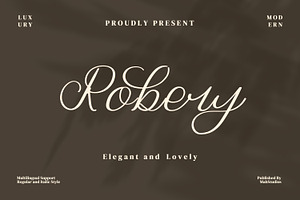 Roberry Script Fonts