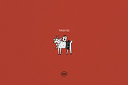 Christmas Goat Doodle Illustrations, a Seasonal Illustration by happpydesign (Thumbnail 9 of 9)