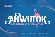 ANWUTOK | Display Font, a Sans Serif Font by twinstd (Thumbnail 1 of 13)