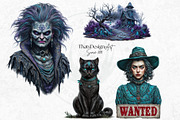 Witch hunters clipart Set, a Person Illustration by ThatsDesignArt (Thumbnail 10 of 10)