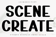 Scene Create, a Script Font by InermediaSTUDIO (Thumbnail 1 of 8)