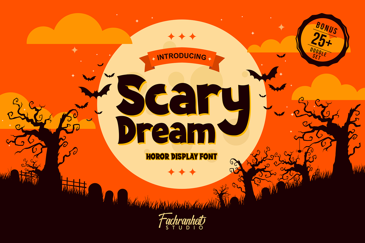 Scary Dream, a Font by Fachranheit Studio (Photo 1 of 8)