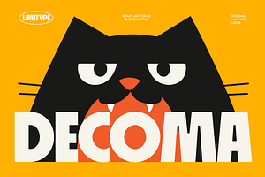 Decoma - Bold Geometric Font