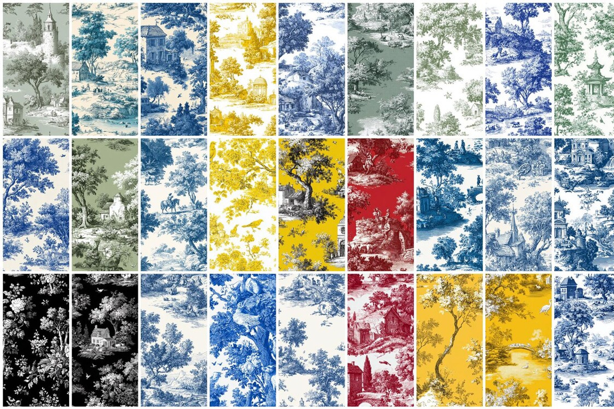 180 Chinoiserie Toile Seamless, a Pattern Graphic by mkStudioLab (Photo 3 of 7)