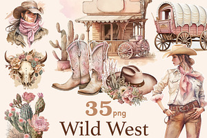 Western Girl Clipart Wild West