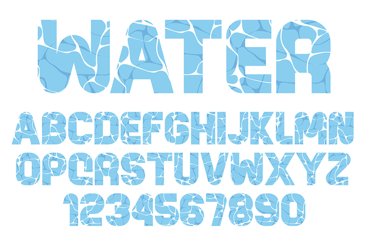 Water Font, a Graphic by Volyk (Photo 1 of 3)
