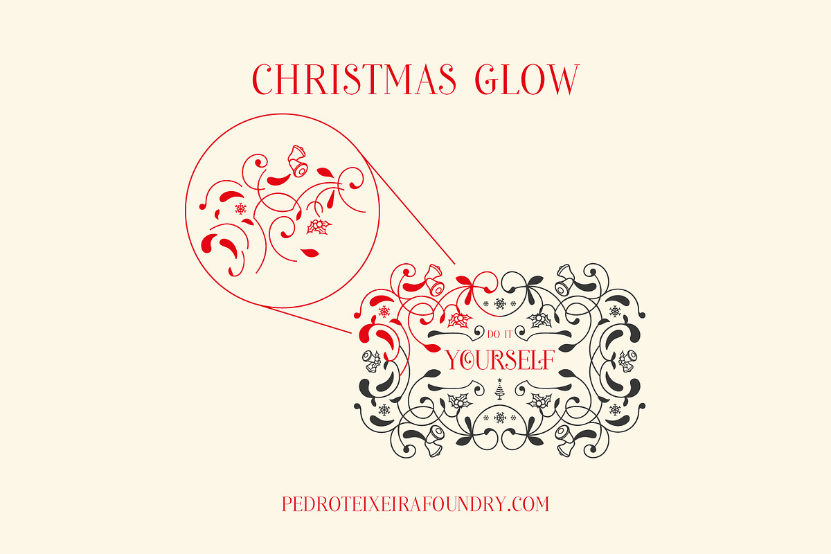 Christmas Glow Font Family, a Serif Font by vectalex (Photo 2 of 5)