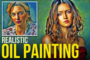 Realistic Oil Painting Art, an Action Add-On by U_Design (Thumbnail 1 of 11)
