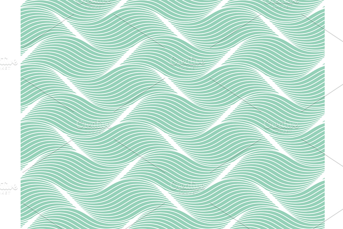The geometric pattern with wavy, a Decorative Illustration by RODINA (Photo 1 of 3)