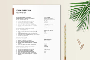 Student, Graduate Resume Template