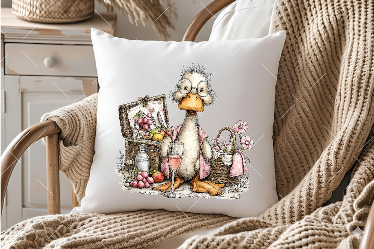 Whimsical Beach Duck Clipart, an Illustration by OK Design (Photo 6 of 6)