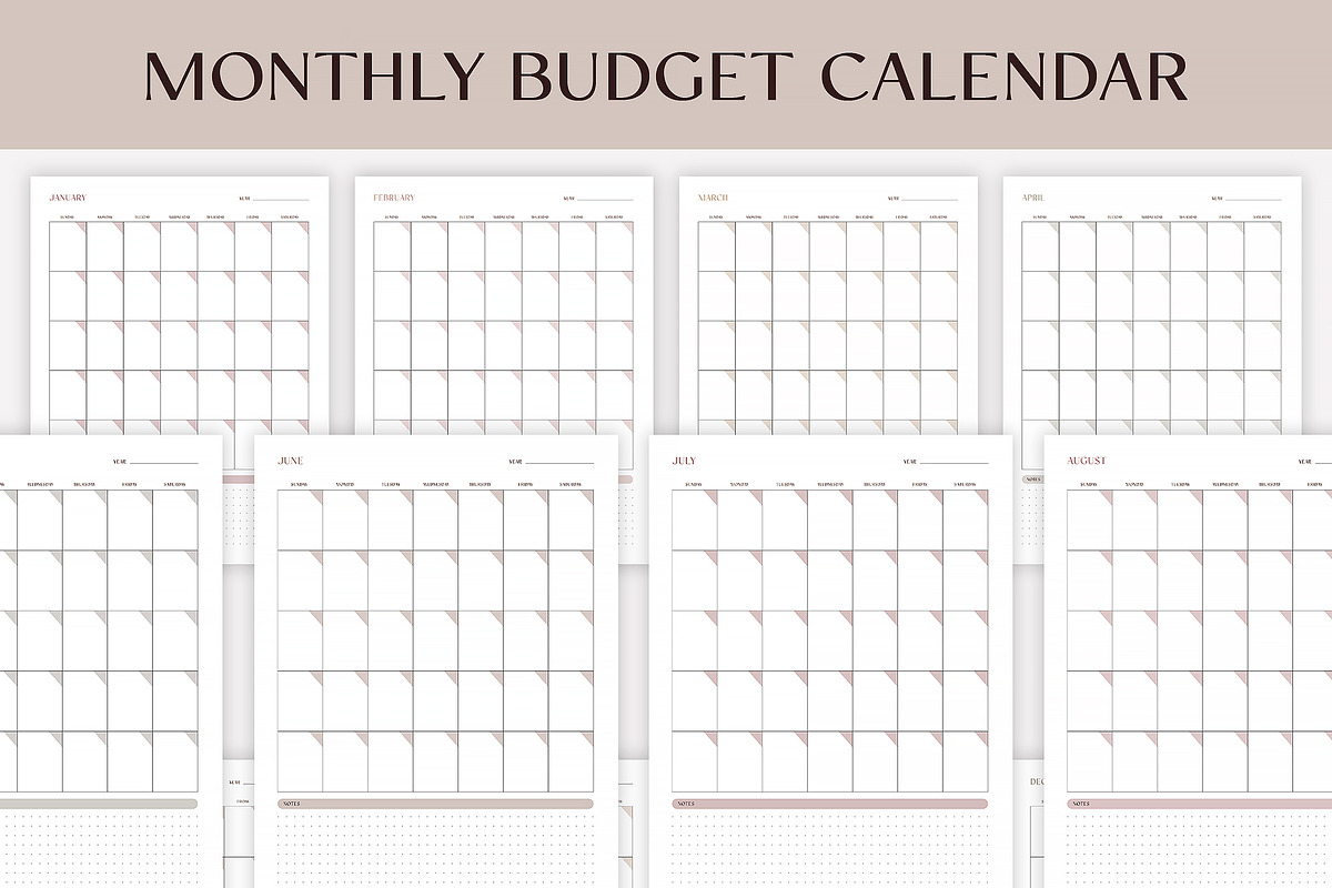 Budget Planner Printable, a Print Template by SofiaDesign16 (Photo 9 of 10)