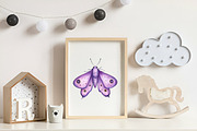 Watercolor Butterfly Clipart, an Illustration by CreationArt (Thumbnail 6 of 9)
