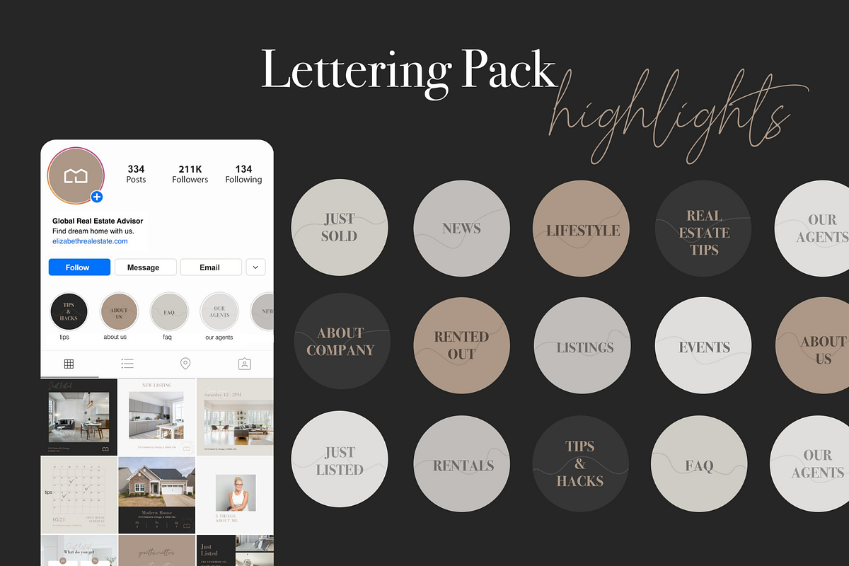 Instagram Stories Text Highlights, a Social Media Template by Estatik Designs (Photo 1 of 2)