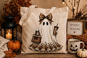 Trendy Ghost Halloween Png Clipart, an Object Graphic by Daisy Design (Thumbnail 9 of 11)