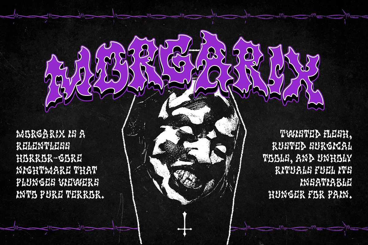 CS Murder – Black Metal Font, a Blackletter Font by Craft Supply Co. (Photo 2 of 8)