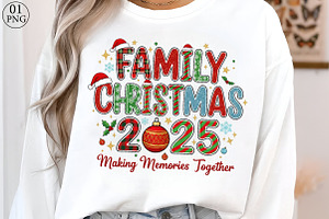 Family Christmas 2025 Making Memorie, an Illustration by Libby Wishes