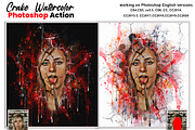 Crake Watercolor Photoshop Action, an Action Add-On by Studio Retouch (Thumbnail 1 of 14)